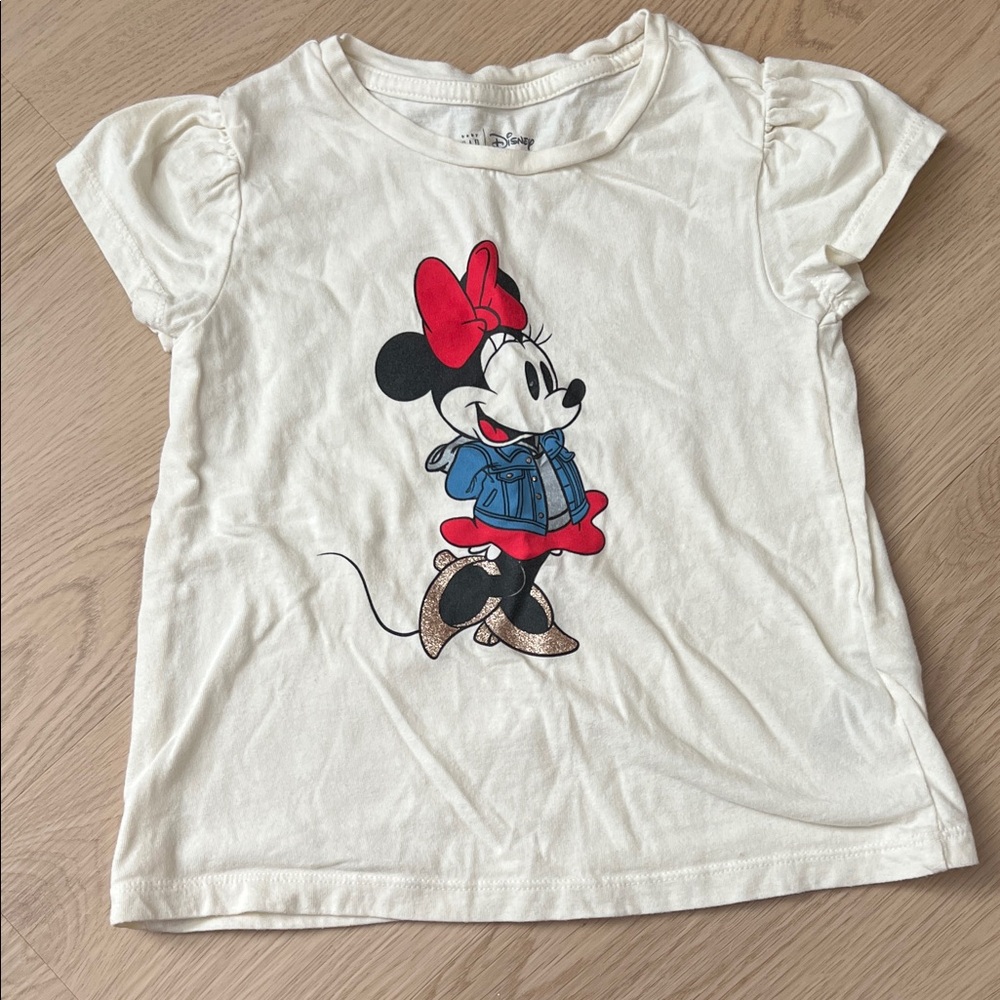 Disney Minnie Mouse Cream Kids T-Shirt